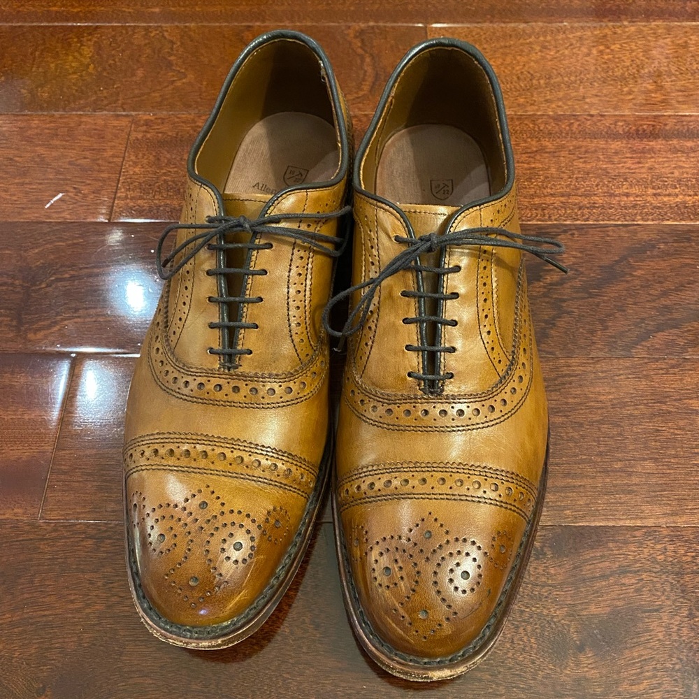 Allen Edmonds Strand Cap-Toe Oxford Shoes, Walnut, Size 9D